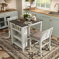 Vesper Set da Pranzo 3 Pezzi Altezza Bancone con Scaffalature