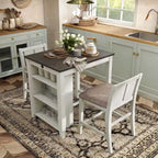 Vesper Set da Pranzo 3 Pezzi Altezza Bancone con Scaffalature