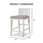 Vesper Set da Pranzo 3 Pezzi Altezza Bancone con Scaffalature