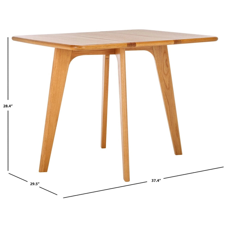 Tavolo da pranzo pieghevole Annliese Natural - 37 L x 30 P x 28 H - 37Lx30Px28H